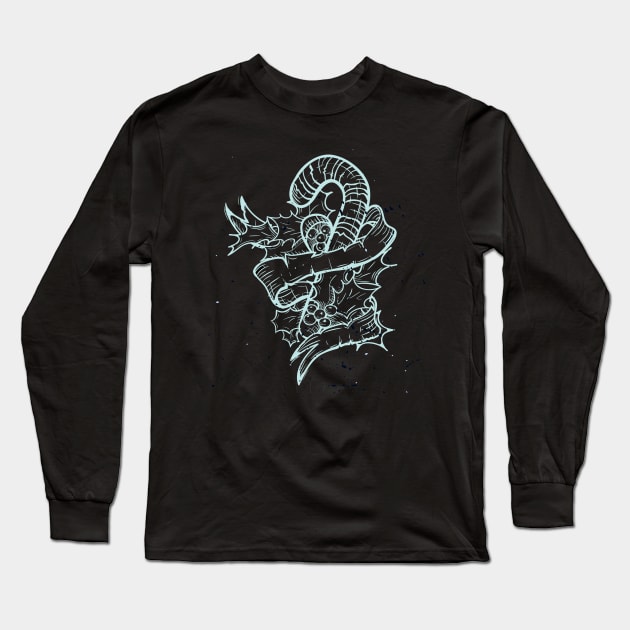 Tattoo Lover Christmas Long Sleeve T-Shirt by SybaDesign